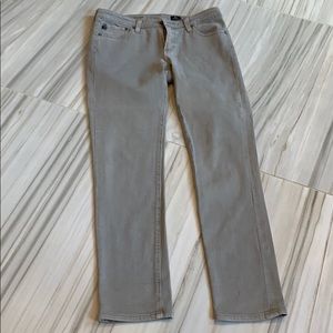 AG light gray ankle jeans. Size 28R